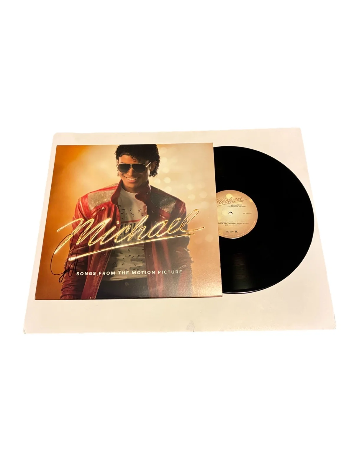 Jafaar Jackson Signed Autographed Michael Movie Soundtrack Vinyl Album LP PROOF, изображение 2