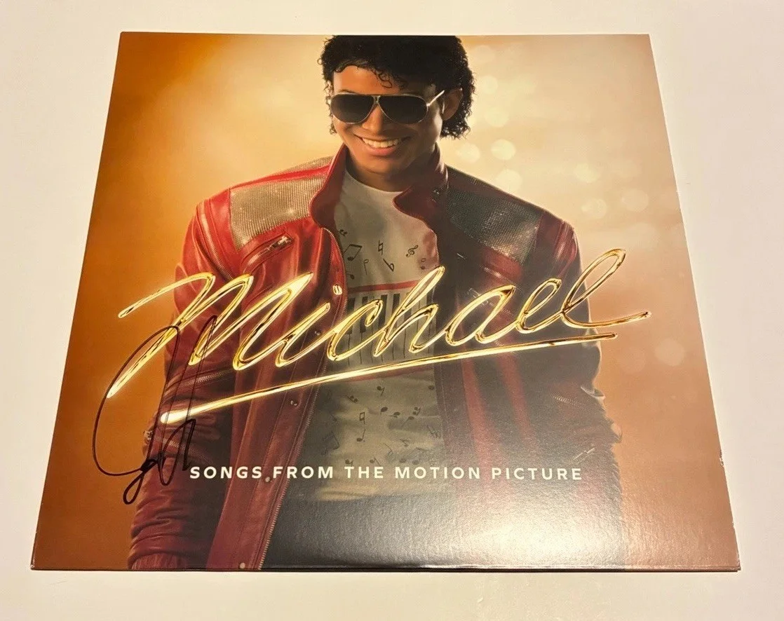 Jafaar Jackson Signed Autographed Michael Movie Soundtrack Vinyl Album LP PROOF, изображение 4