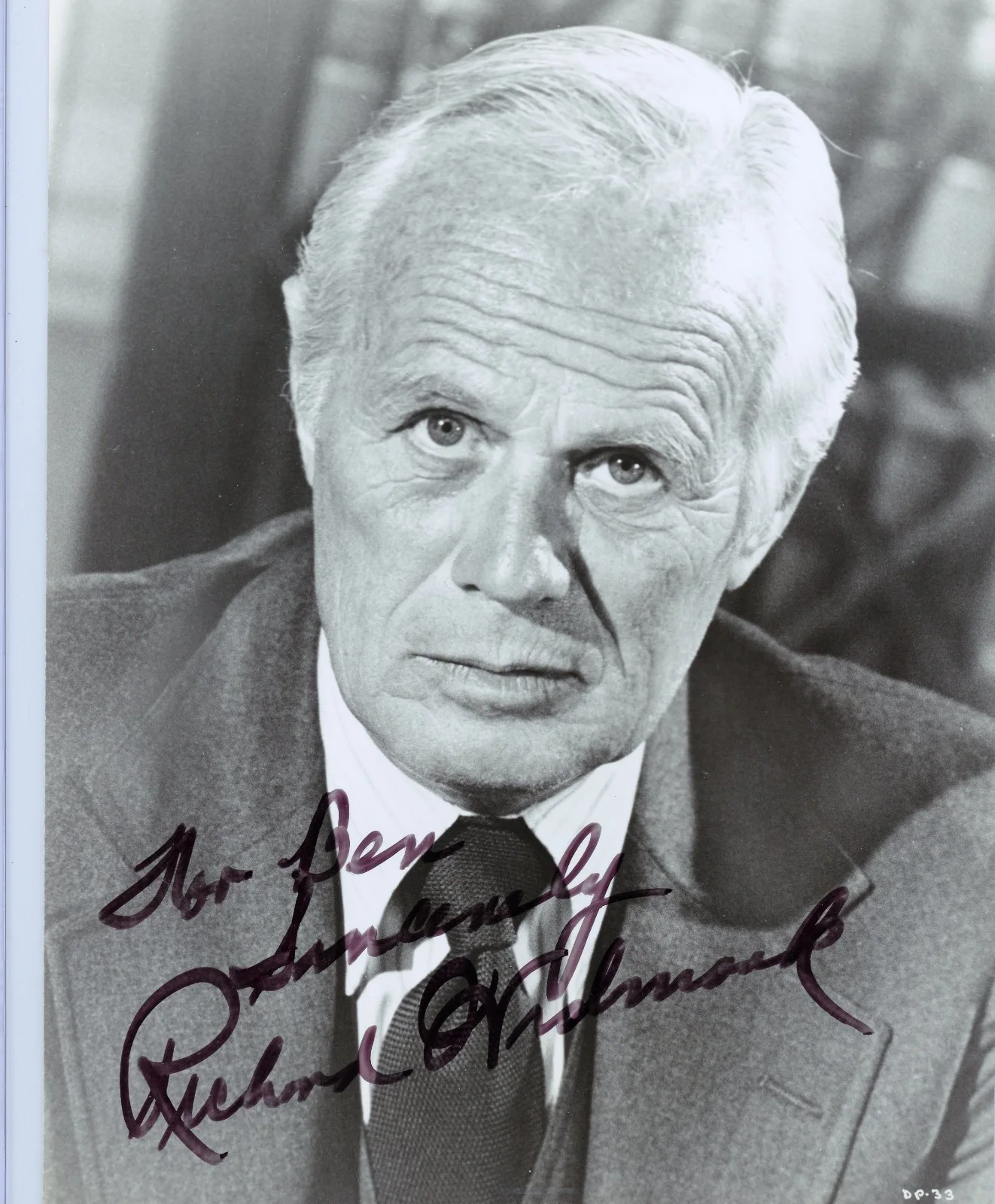 Richard Widmark — Richard Widmark (Warlock) Signed / Autographed Photo