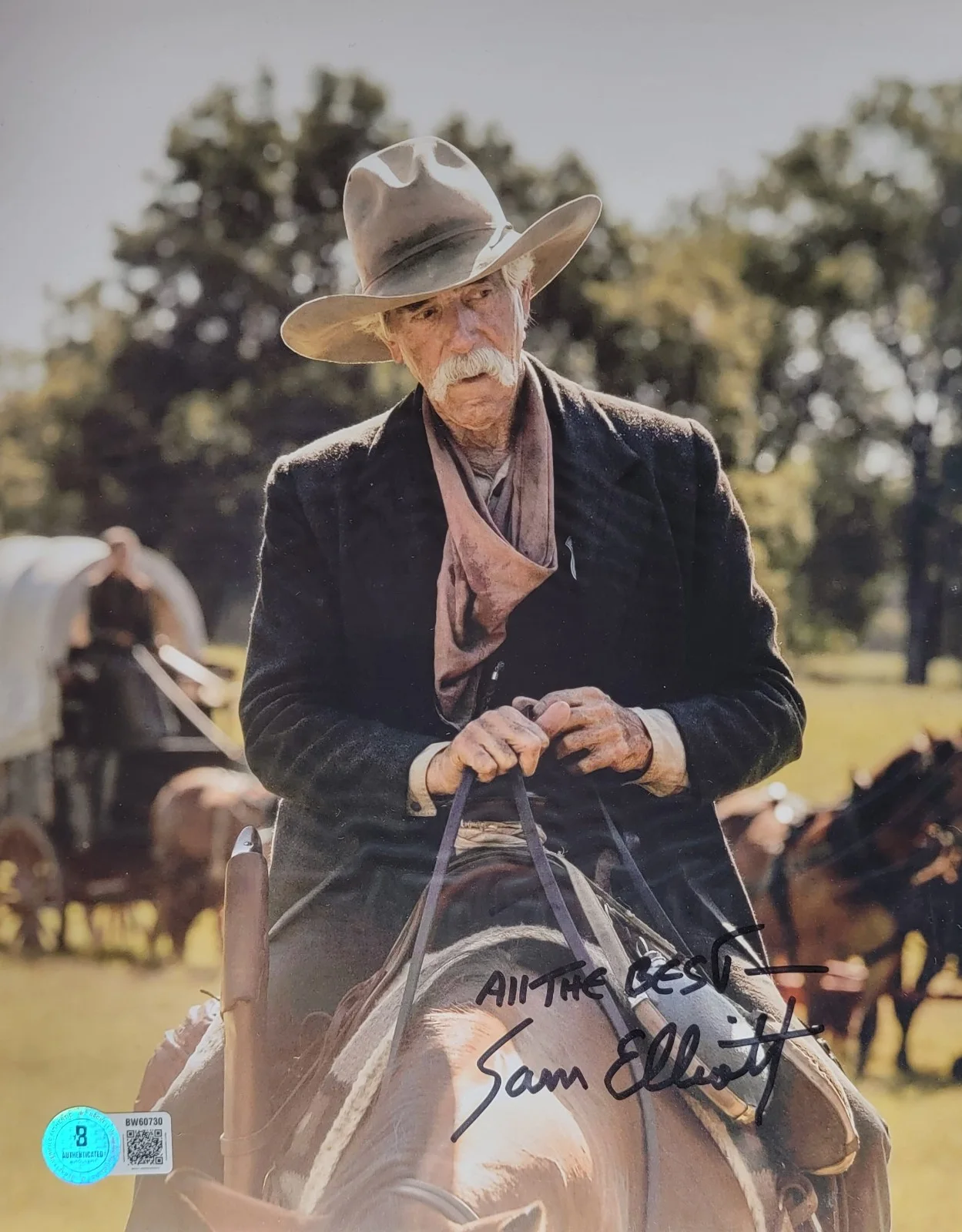 Sam Elliott — Sam Elliott Authentic Signed 8x10 Photo W/ Beckett BAS COA - Yellowstone 1883