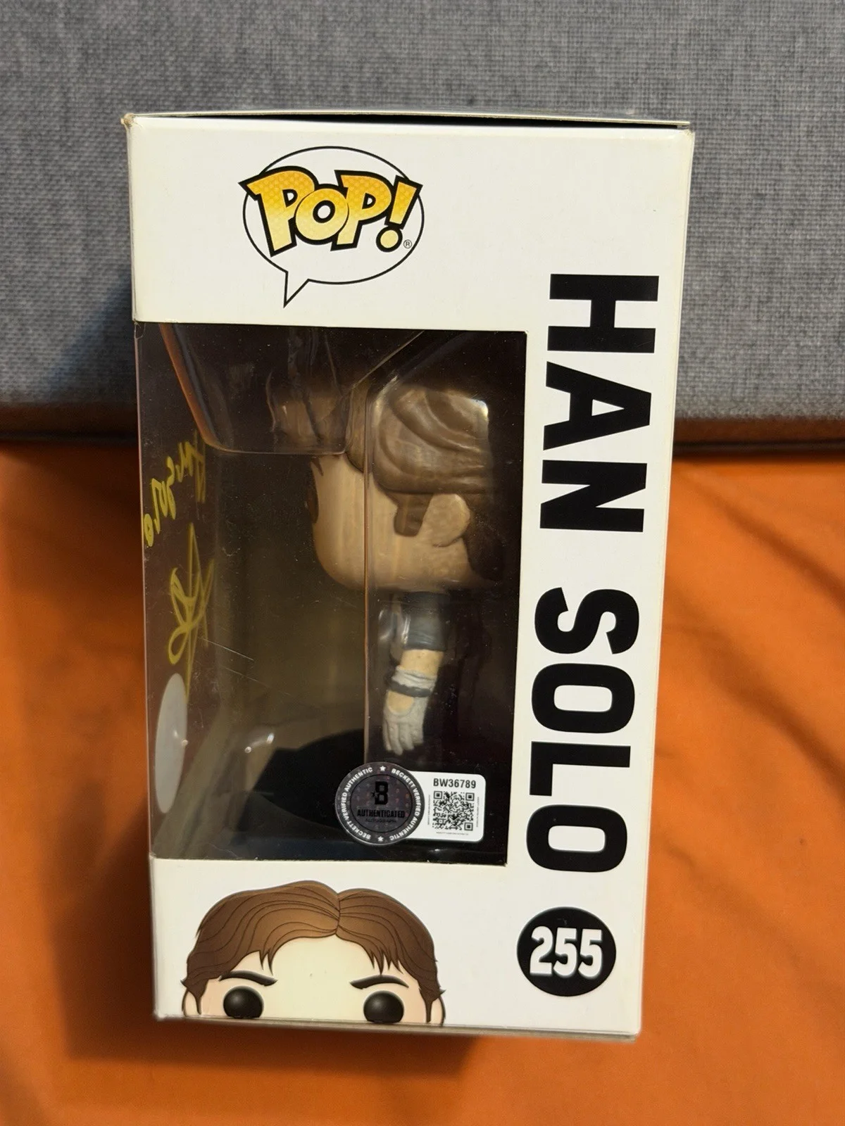 ALDEN EHRENREICH — ALDEN EHRENREICH SIGNED HAN SOLO FUNKO POP Solo A Star Wars Story BECKETT COA, изображение 3