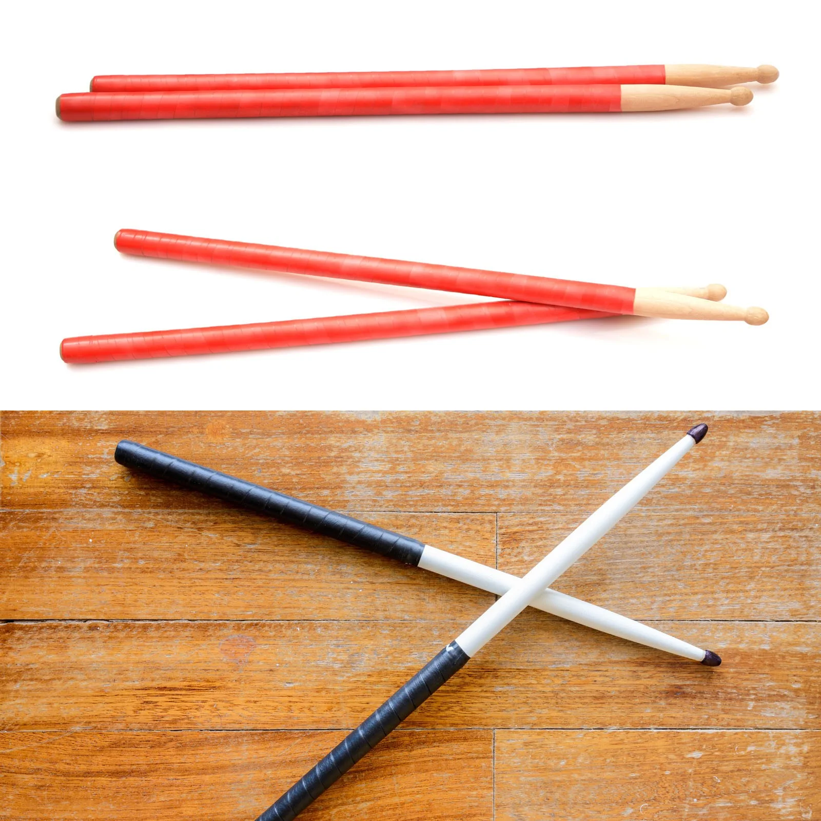 Drum Stick Tape Drumstick Grips Drumstick Wrap Anti Slip 4pcs 1" 3.3ft Black, изображение 5
