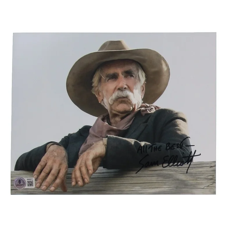 Sam Elliott — Sam Elliott Authentic Signed 8x10 Photo W/ Beckett BAS COA - Yellowstone 1883