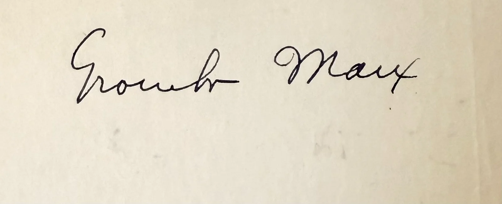 Graucho Marx — GRAUCHO MARX Signed Autographed 3" x 5" ALBUM PAGE A Day at the Races DUCK SOUP, изображение 5