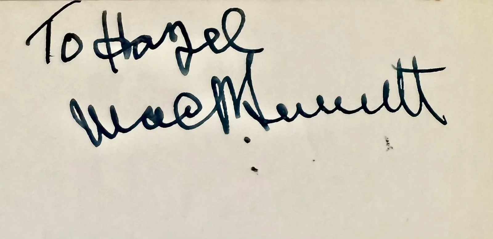 Mack Sennett — MACK SENNETT Signed Autographed 3"x 5" ALBUM PAGE KEYSTONE KOPS Arbuckle CHAPLIN, изображение 2