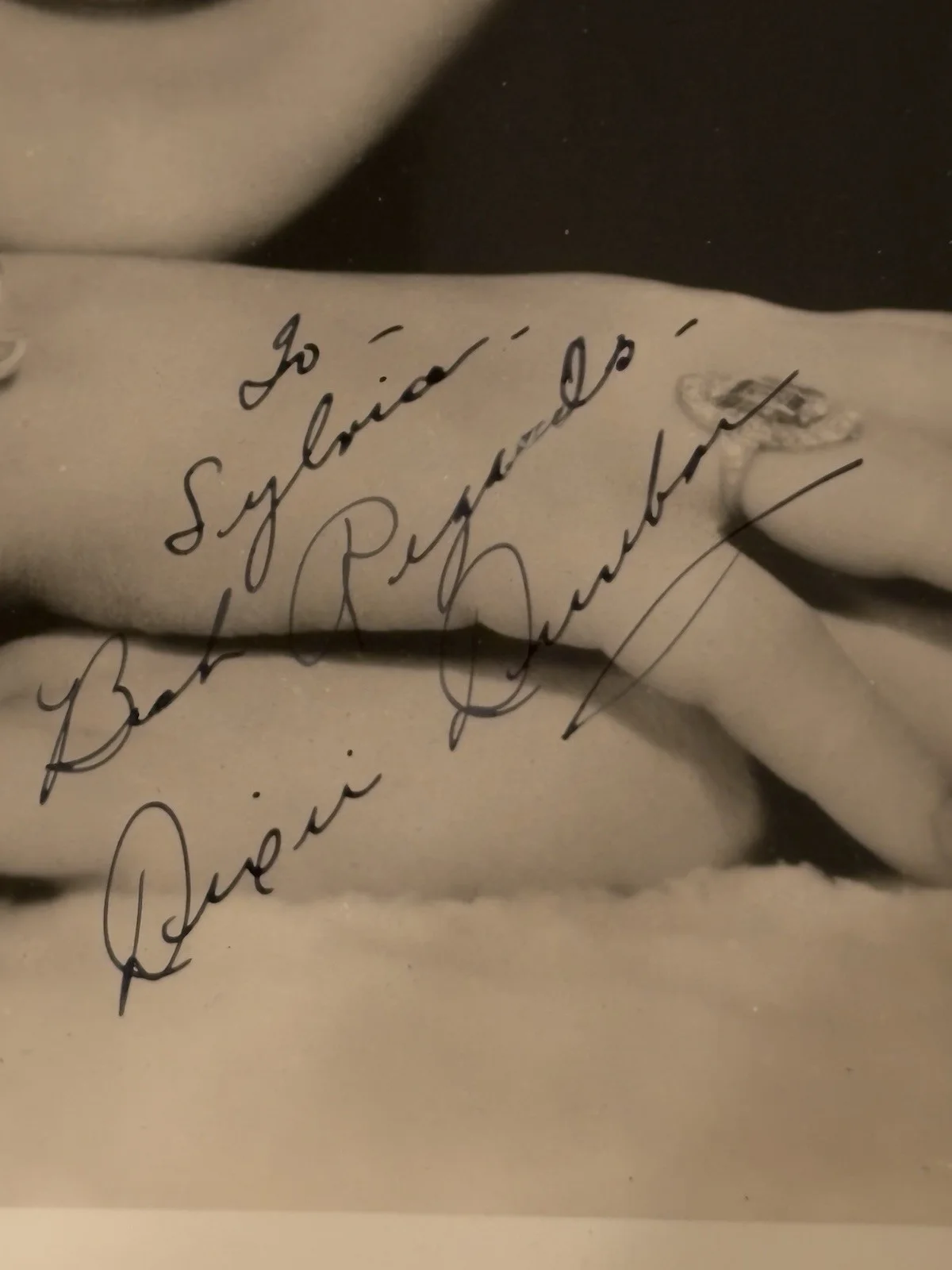 Dixie Dunbar — Dixie Dunbar Film Star Autograph And Photo Portrait 1936 Signed 8x10 B&W, изображение 3