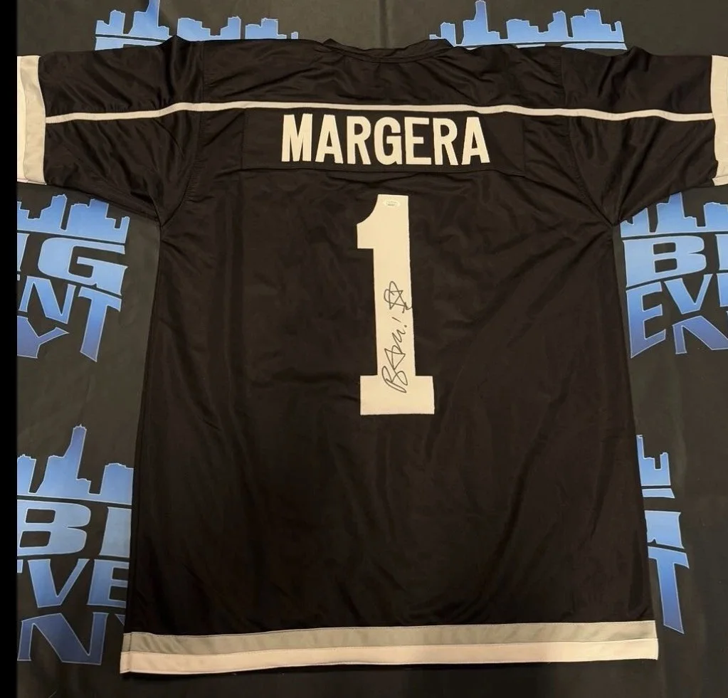 Bam Margera — Bam Margera autographed signed JSA COA Jackass Hockey Jersey Size XL