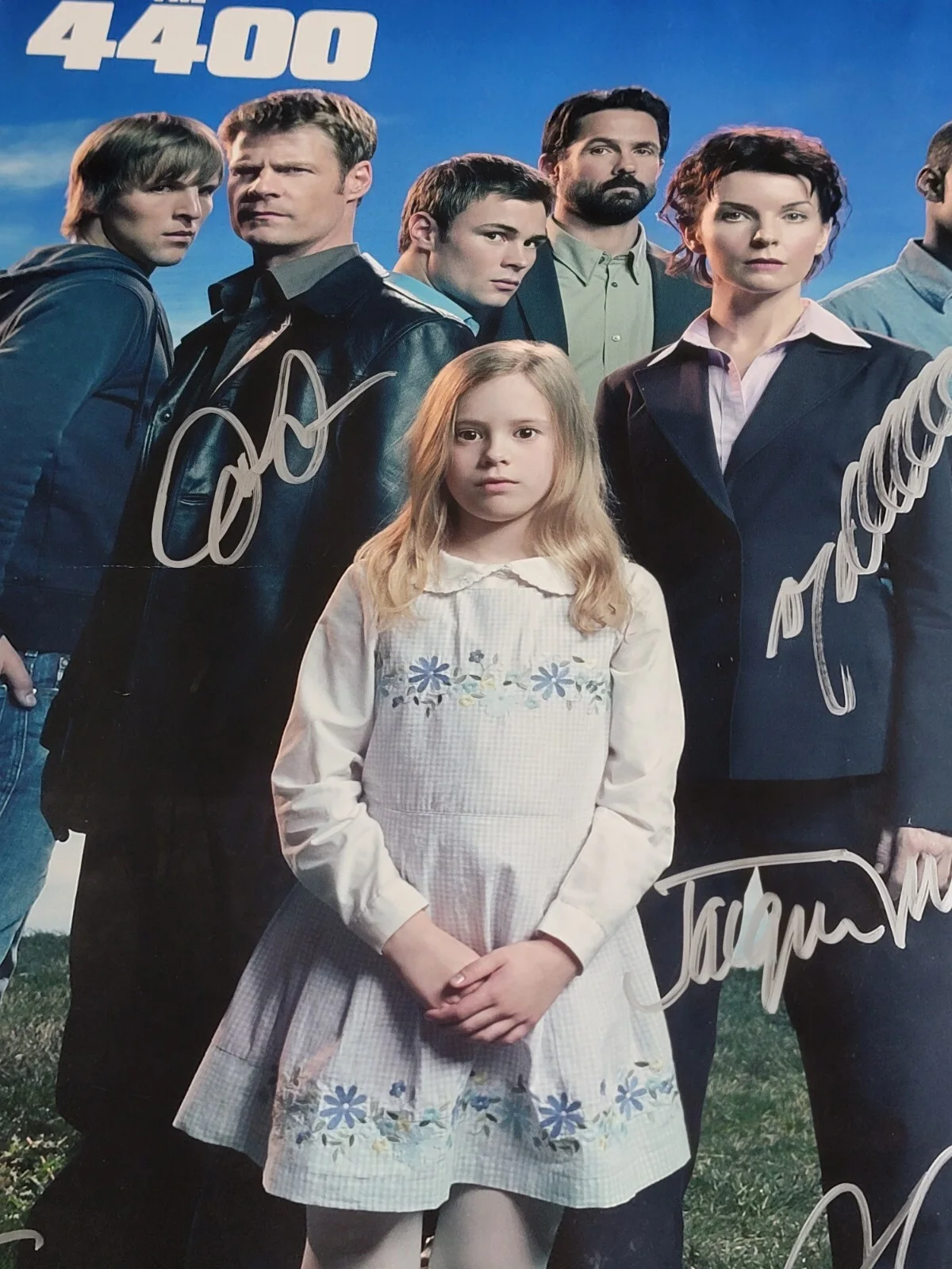 Mahershala Ali, Joel Gretsch, Chad Faust — Signed Poster SDCC Mahershala Ali Comic Con 2005 The 4400 USA Cast TV, image 3