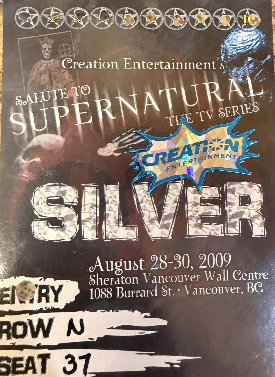 Jared Padalecki — Supernatural Original Jared Padalecki Signed Creation Banner 2009, image 2
