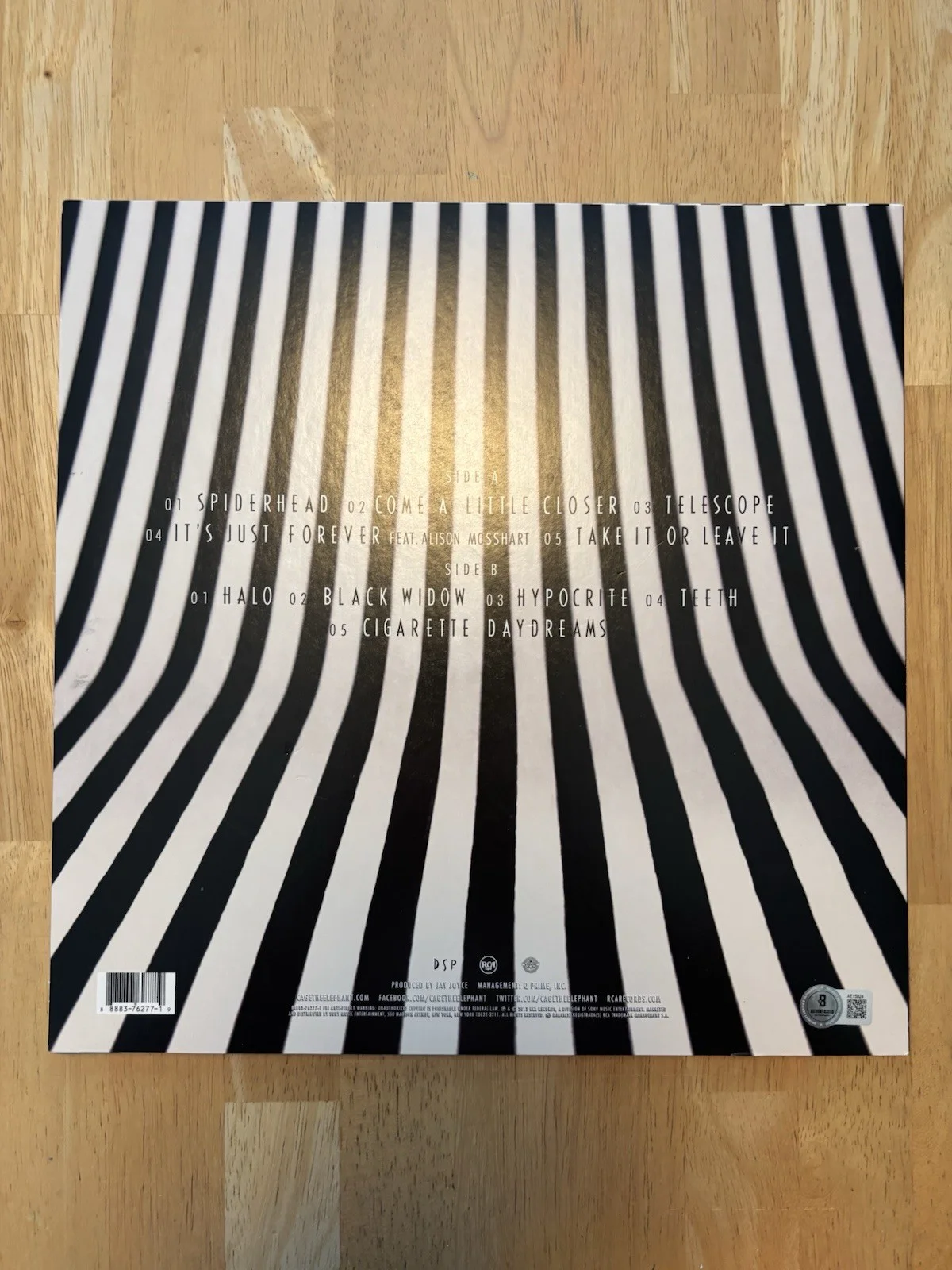 CAGE THE ELEPHANT Signed Autographed “MELOPHOBIA” VINYL BECKETT COA, image 4