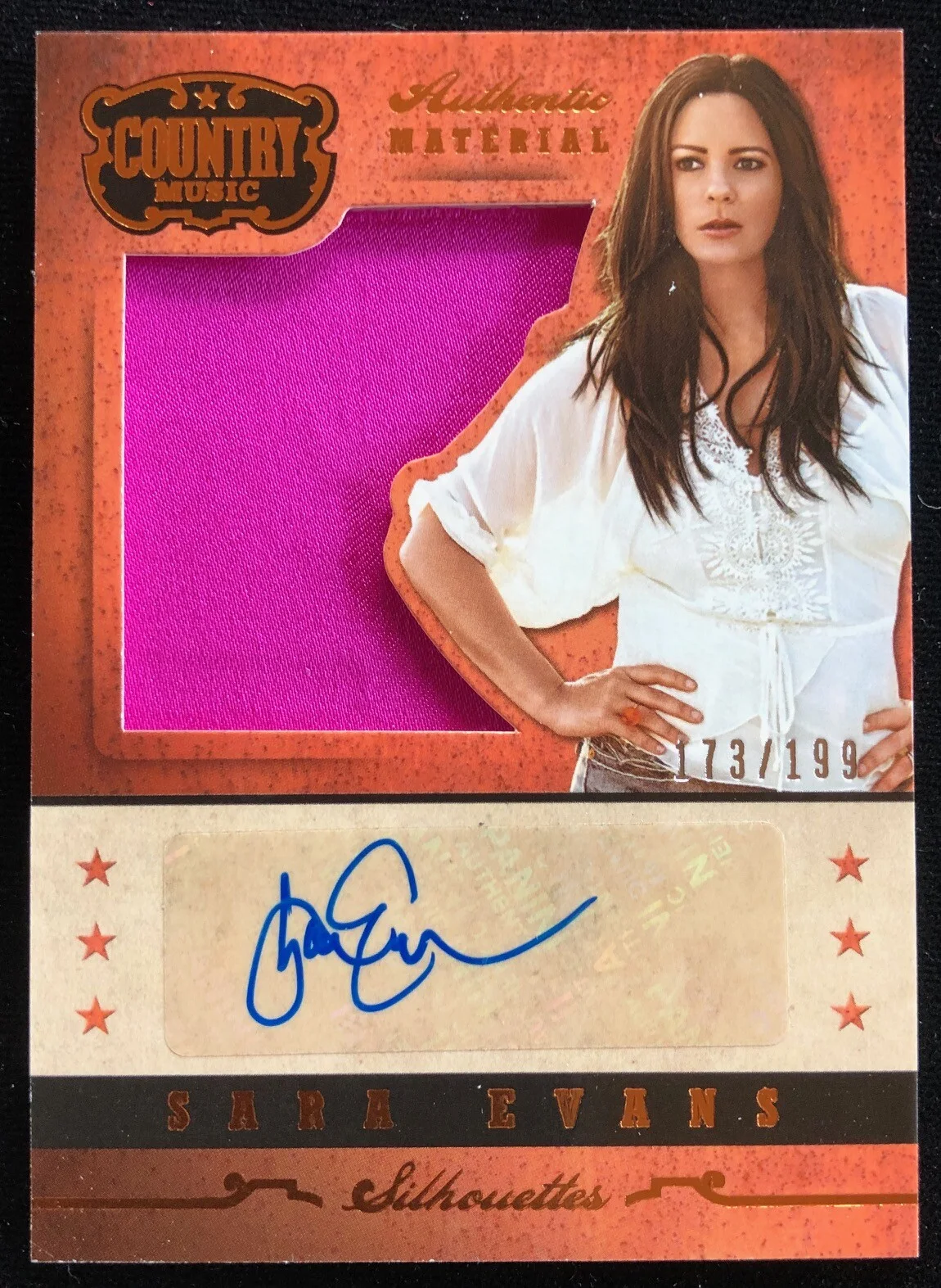 SARA EVANS 2014 PANINI COUNTRY MUSIC AUTOGRAPH SIGNATURE AUTO CARD LOT / 199, изображение 2