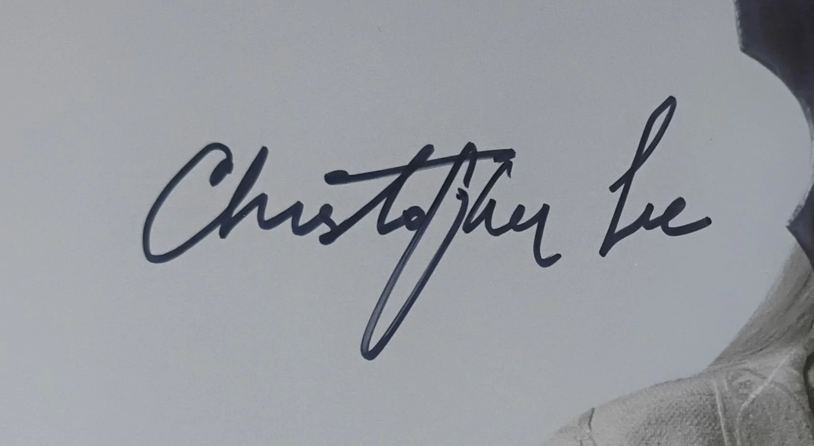Christopher Lee Hand Signed 11x14 Photo COA Lord Of The Rings NO US TARIFFS, изображение 3