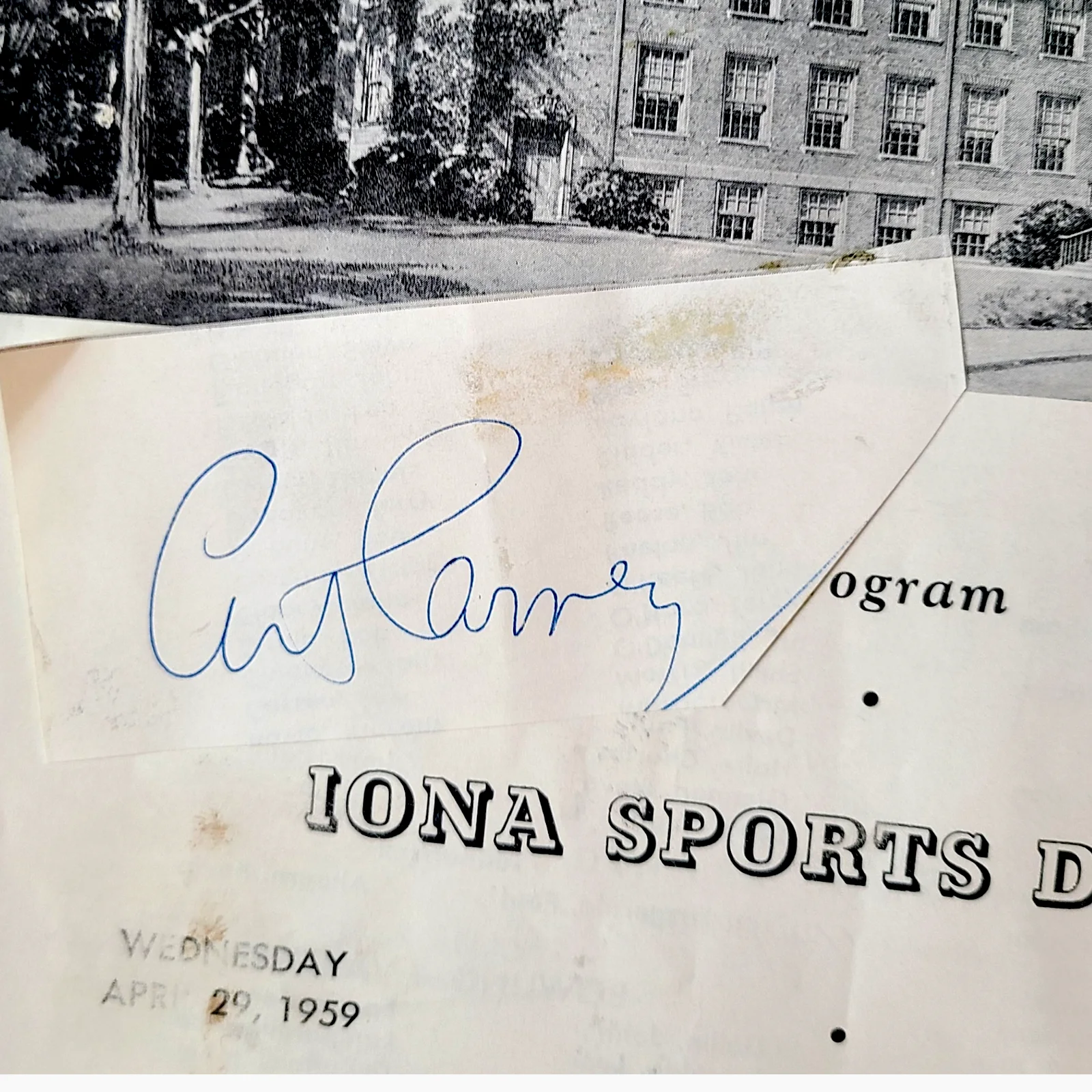 Art Carney Signed Autographed Vintage Program 1959 & Mystery Signature, изображение 2