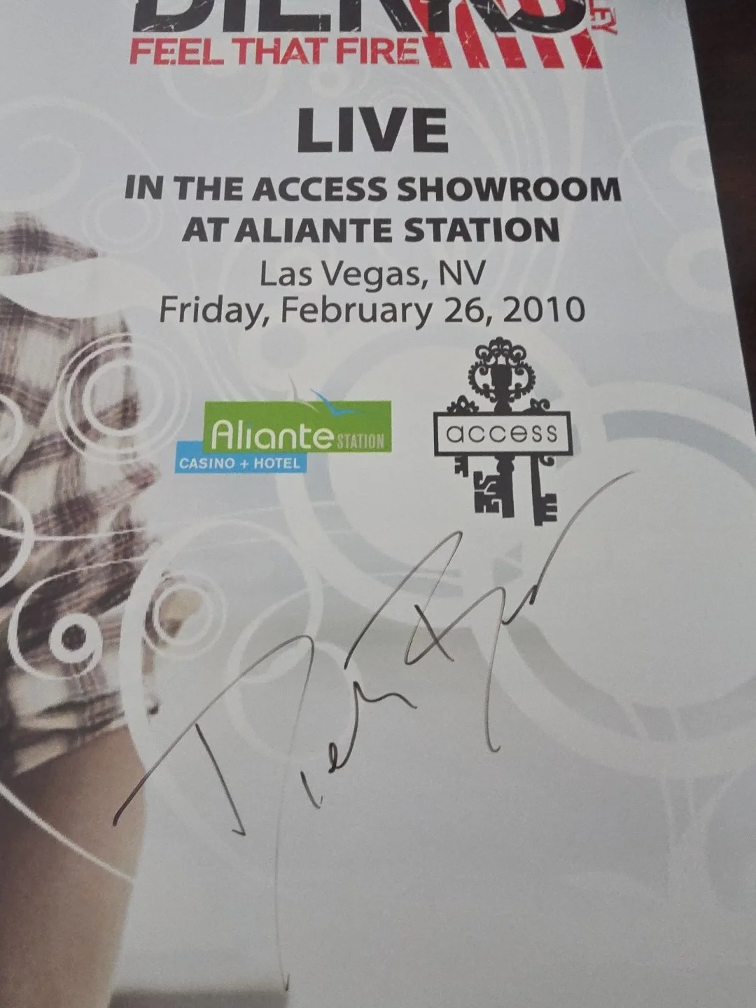 Dierks Bentley — DIERKS BENTLEY SIGNED AUTOGRAPH LARGE CONCERT POSTER- 2010, изображение 3