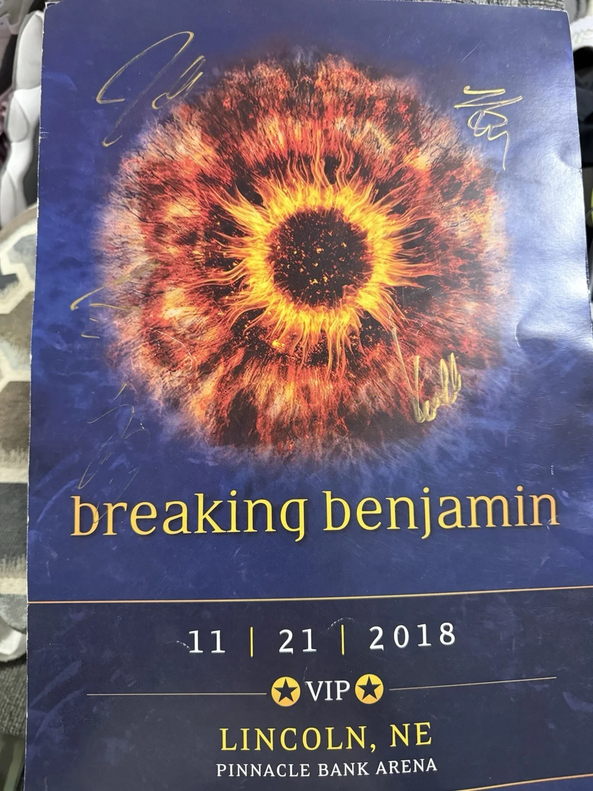 Breaking Benjamin — Breaking Benjamin (Band) signed posters Ember Tour with Five Finger Death Punch, изображение 2