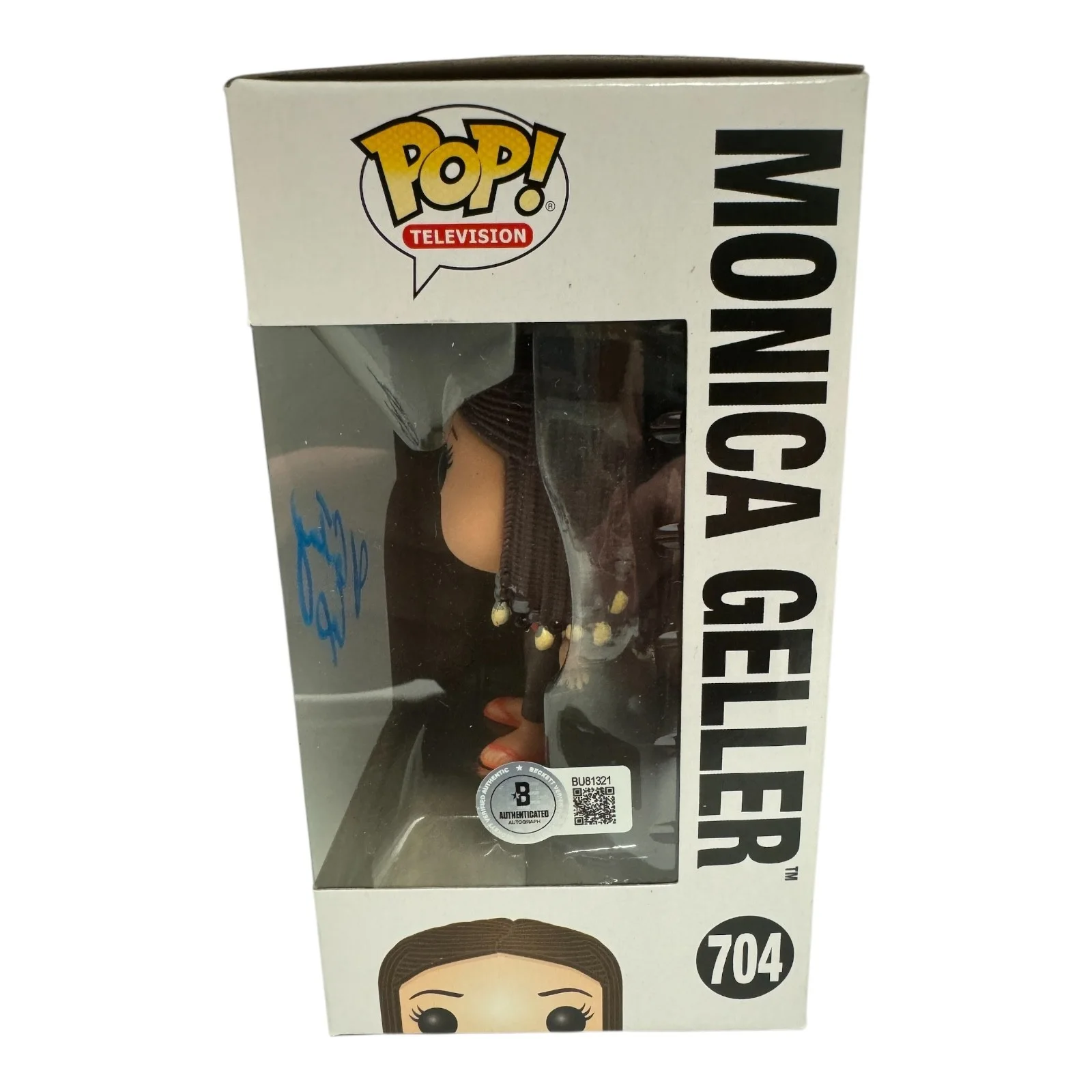 Courtney Cox — Courtney Cox Signed Autograph Friends Funko Pop 704 Beckett BAS Monica Geller, изображение 2