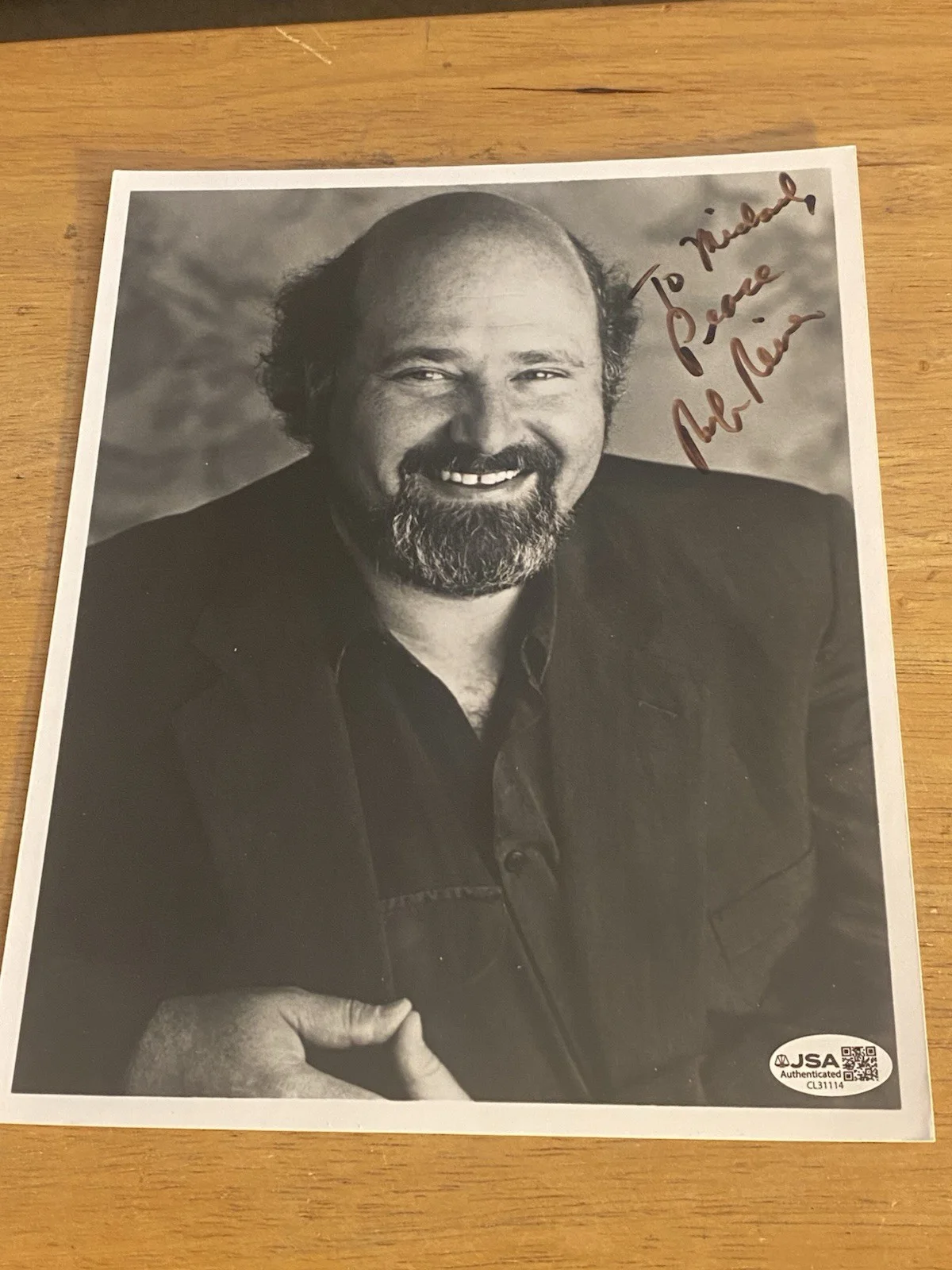 Rob Reiner and Carl Reiner — ROB REINER SIGNED 8"X10" PHOTO CERTIFIED AUTHENTIC WITH JSA COA