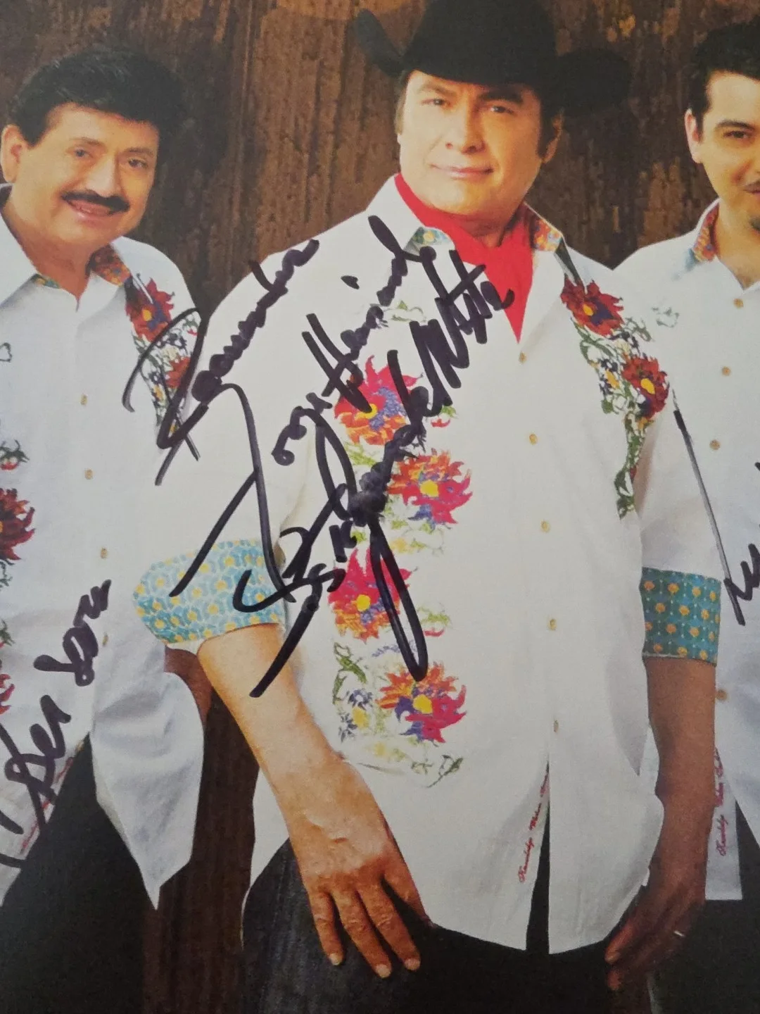 Los Tigres Del Norte Promo Poster Band Signed 12x17, изображение 4