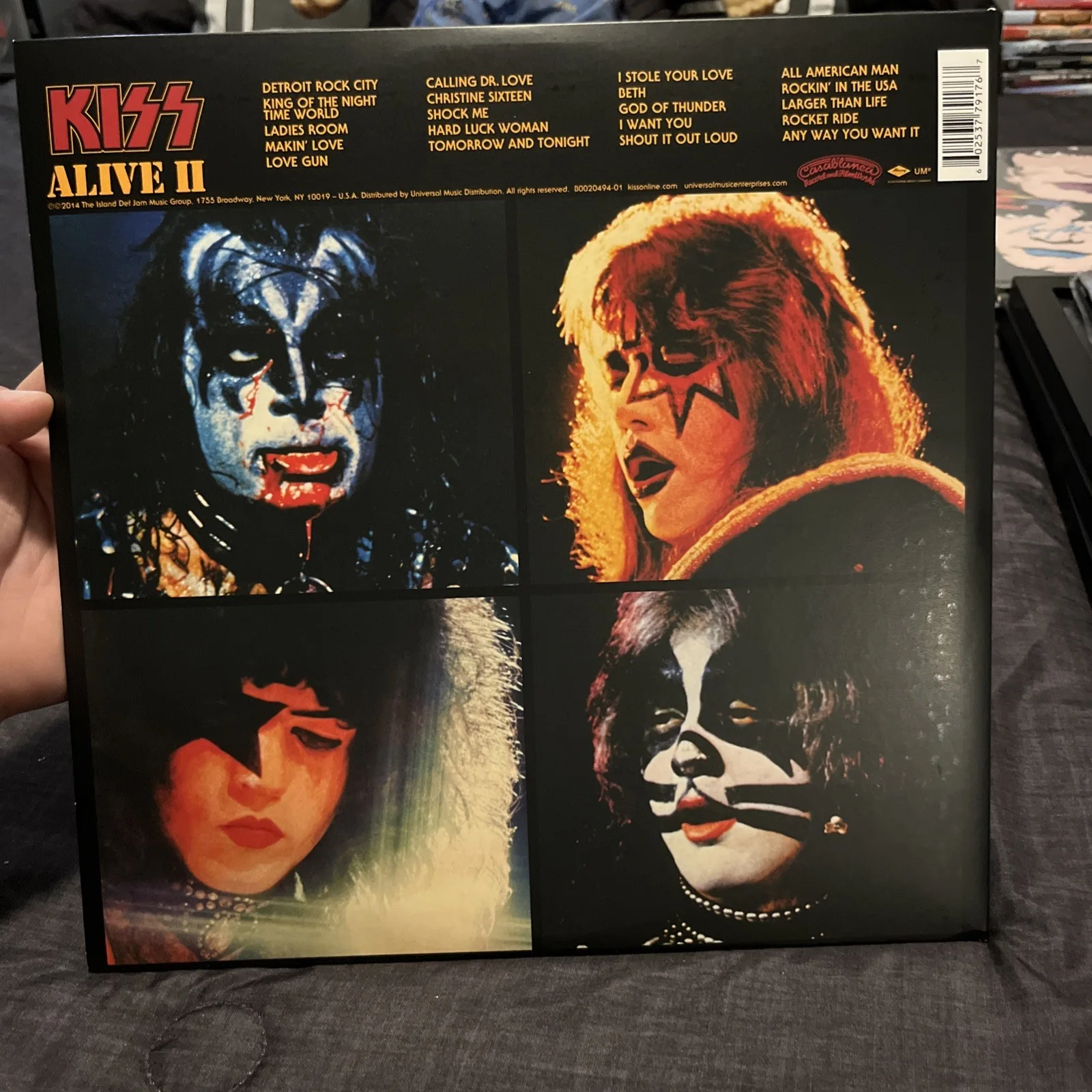 ACE FREHLEY SIGNED ALIVE II ALBUM KISS, изображение 4