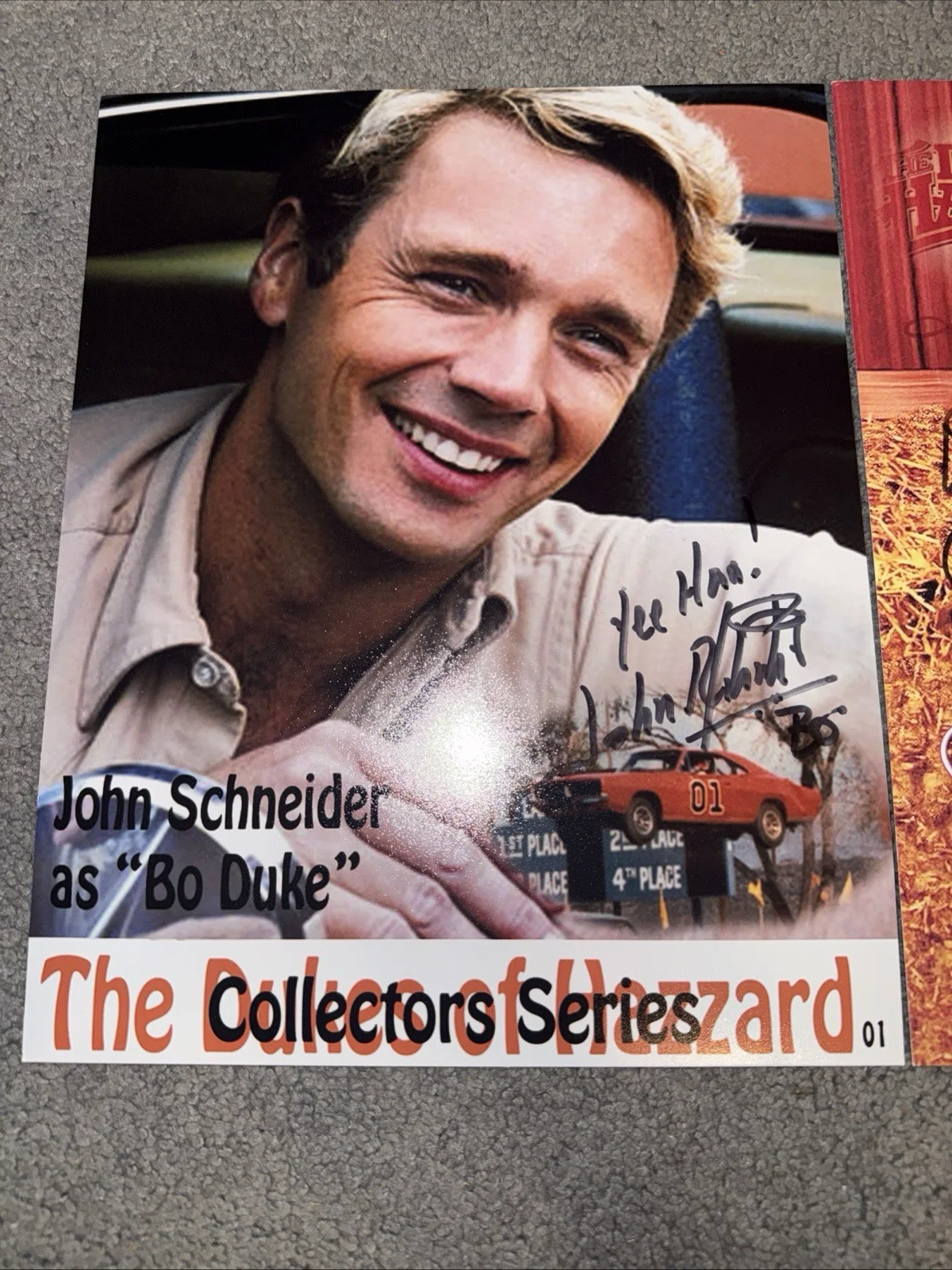 Dukes of Hazzard LOT of 2 AUTOGRAPH SIGNED Photos John Schneider Catherine Bach, изображение 2