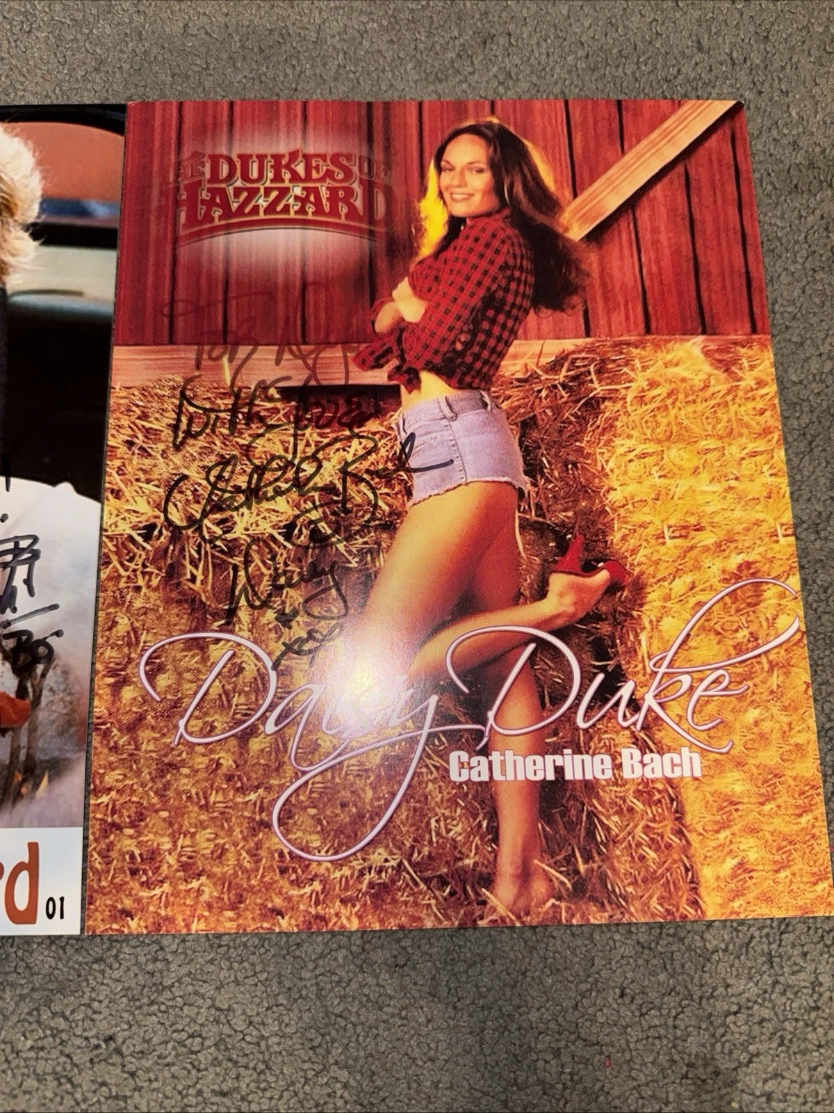 Dukes of Hazzard LOT of 2 AUTOGRAPH SIGNED Photos John Schneider Catherine Bach, изображение 3