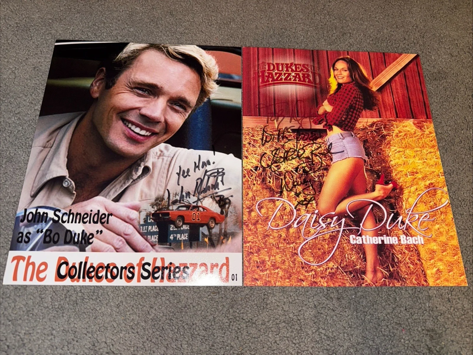 Dukes of Hazzard LOT of 2 AUTOGRAPH SIGNED Photos John Schneider Catherine Bach, изображение 5