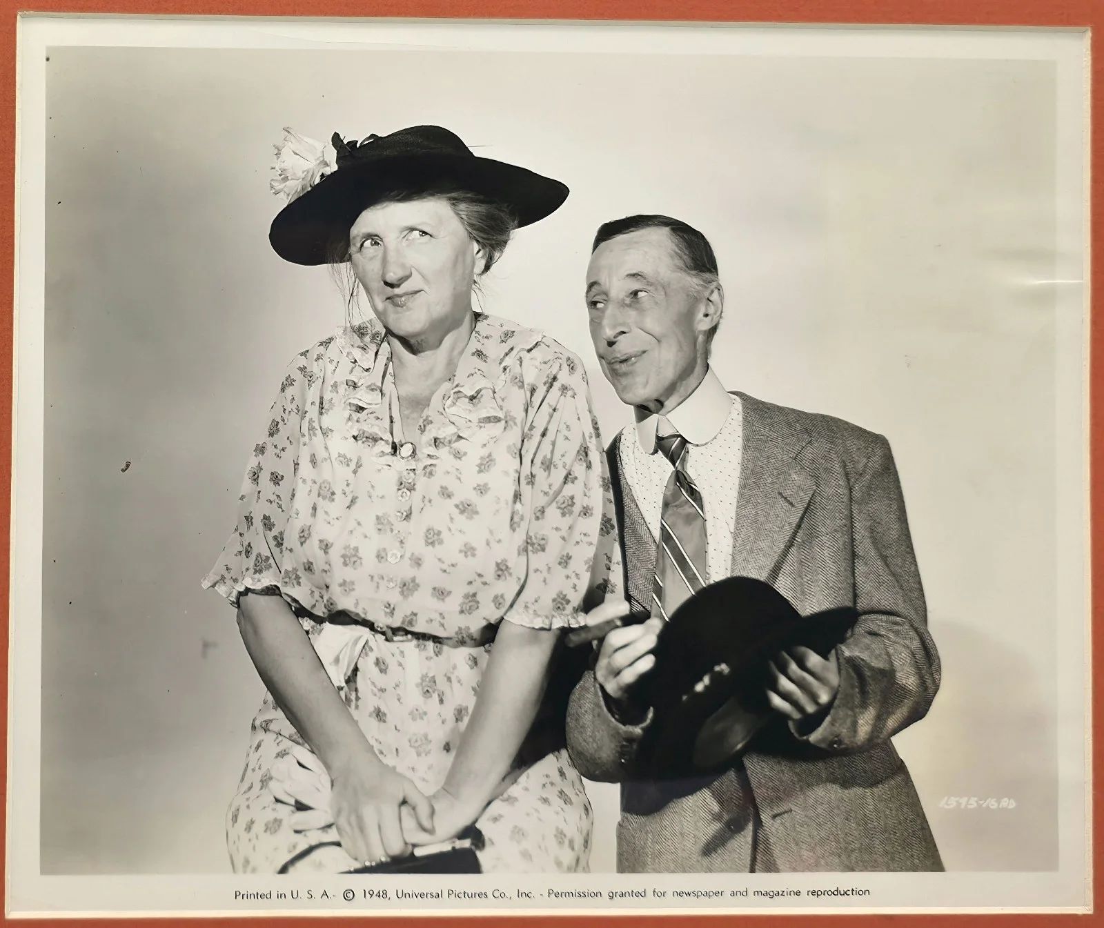 Signed Collection Publicity Photo Marjorie Main & Percy Kilbride Ma & Pa Kettle, изображение 4