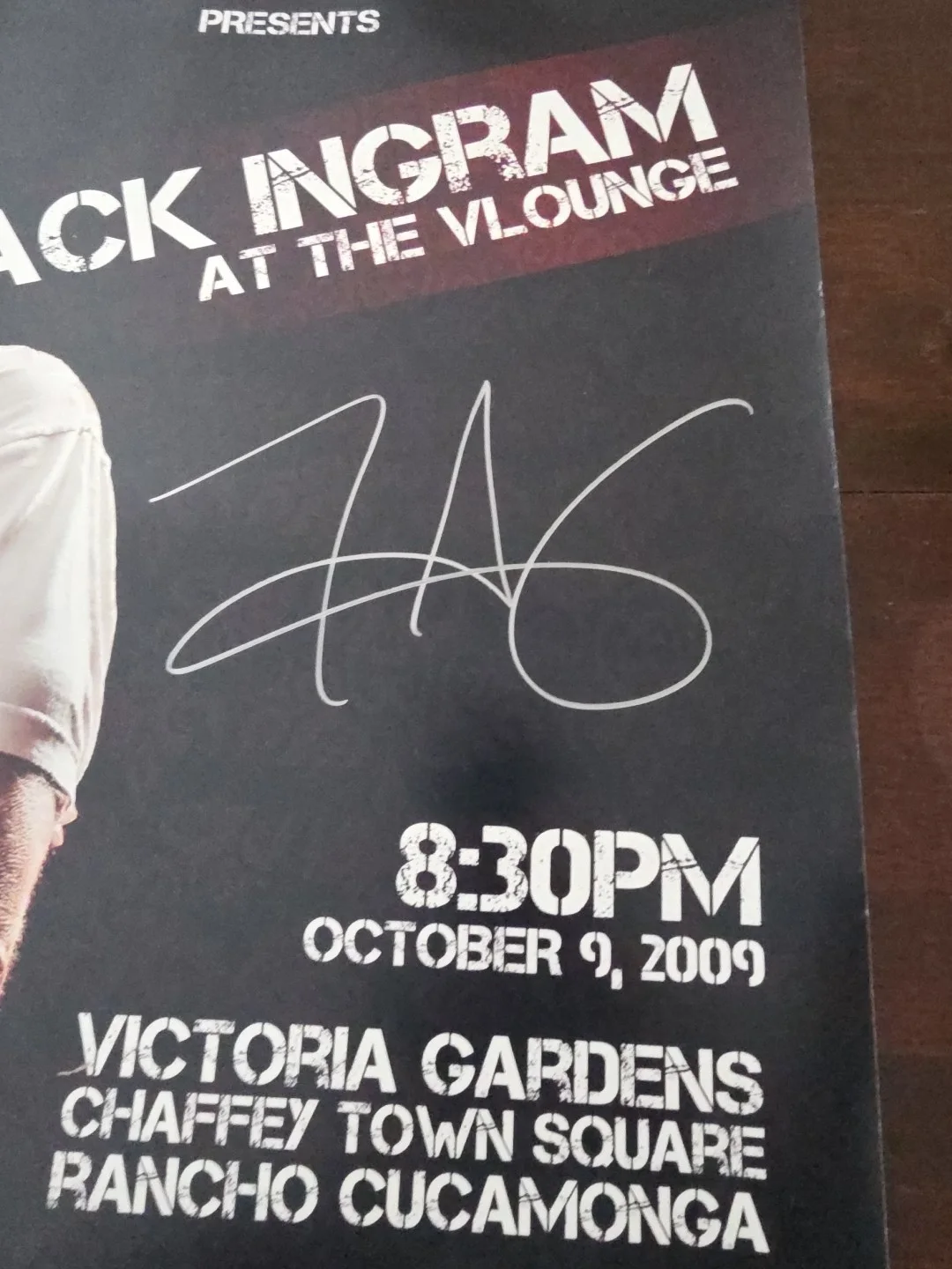 Jack Ingram Signed Autographed Poster 10/9/2009, image 2
