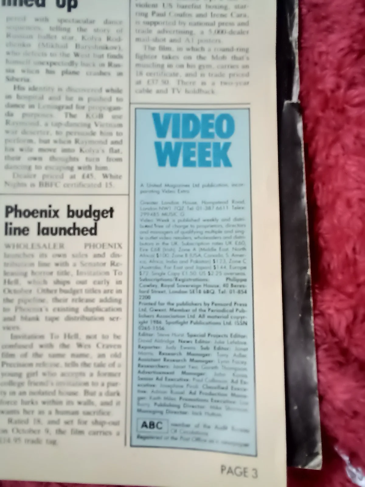 Pre Cert VHS interest Video Week Trade Magazine Sept 22,1986,Godzilla,Norris, image 3