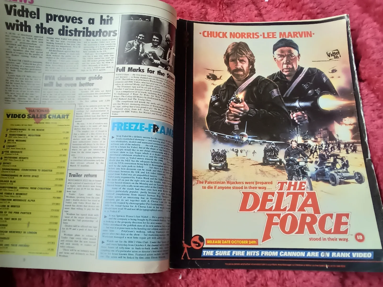 Pre Cert VHS interest Video Week Trade Magazine Sept 22,1986,Godzilla,Norris, image 5