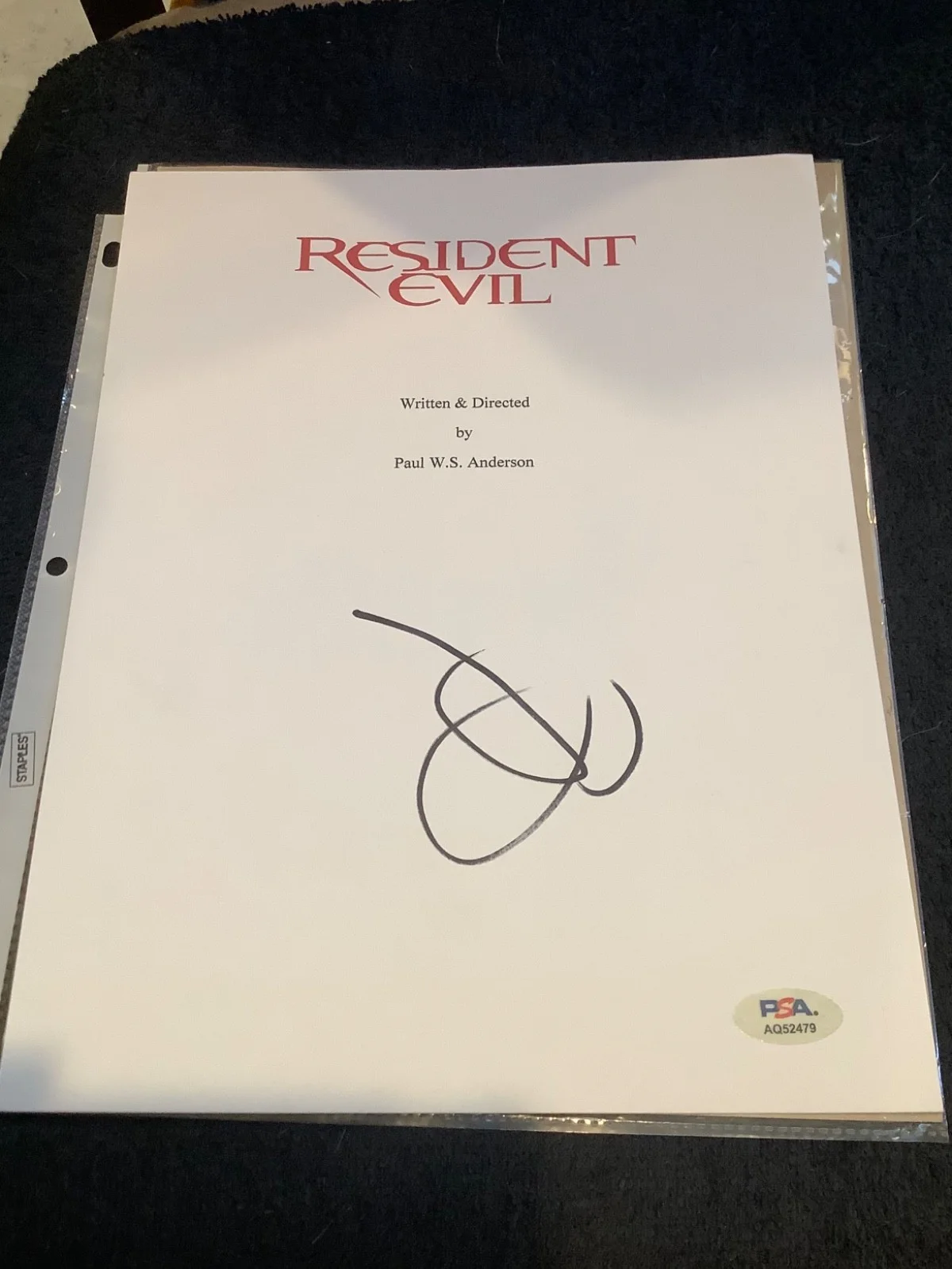MILLA JOVOVICH — MILLA JOVOVICH Signed Autographed SCRIPT COVER RESIDENT EVIL ALICE PSA DNA, image 5