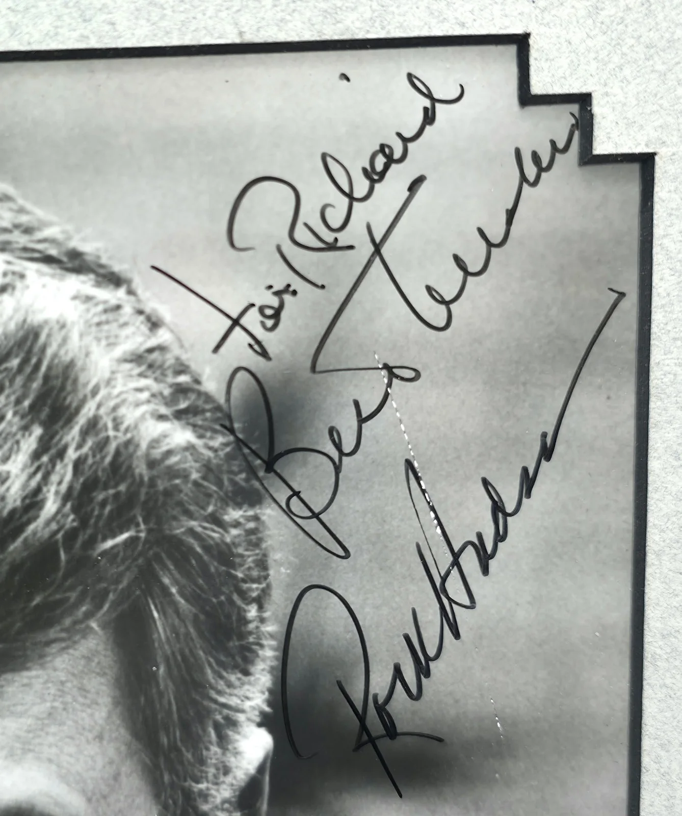 2 Photo Display Rock Hudson Signed Autograph & with Doris Day with COA, image 5