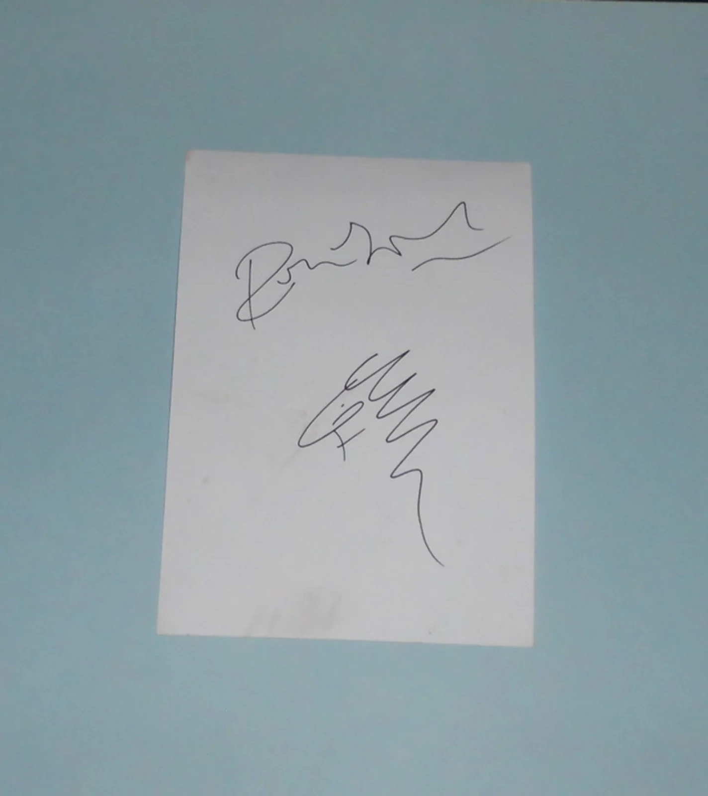 Ronnie Wood - The Rolling Stones - signed self-portrait sketch 8 X 6 INCHES, изображение 2