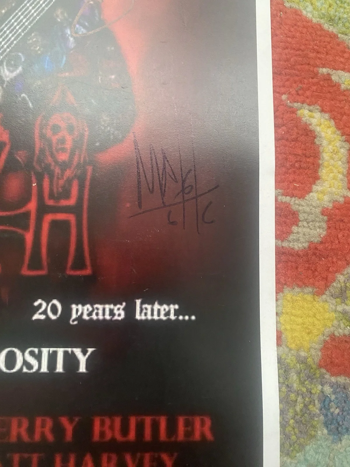 Death Chuck Schuldiner Tribute Show Signed Poster 2021 (Death Metal, Heavy Metal, изображение 5