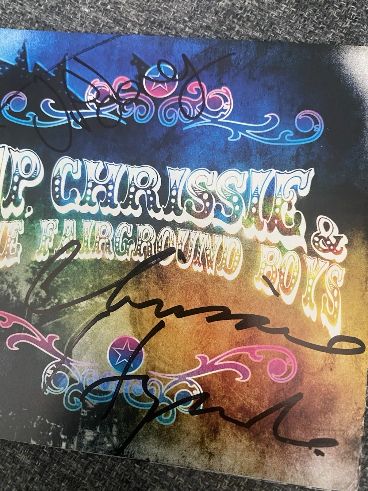 JP Chrissie And The Fairground Boys If You Let Me Record Signed Cd Booklet, изображение 4