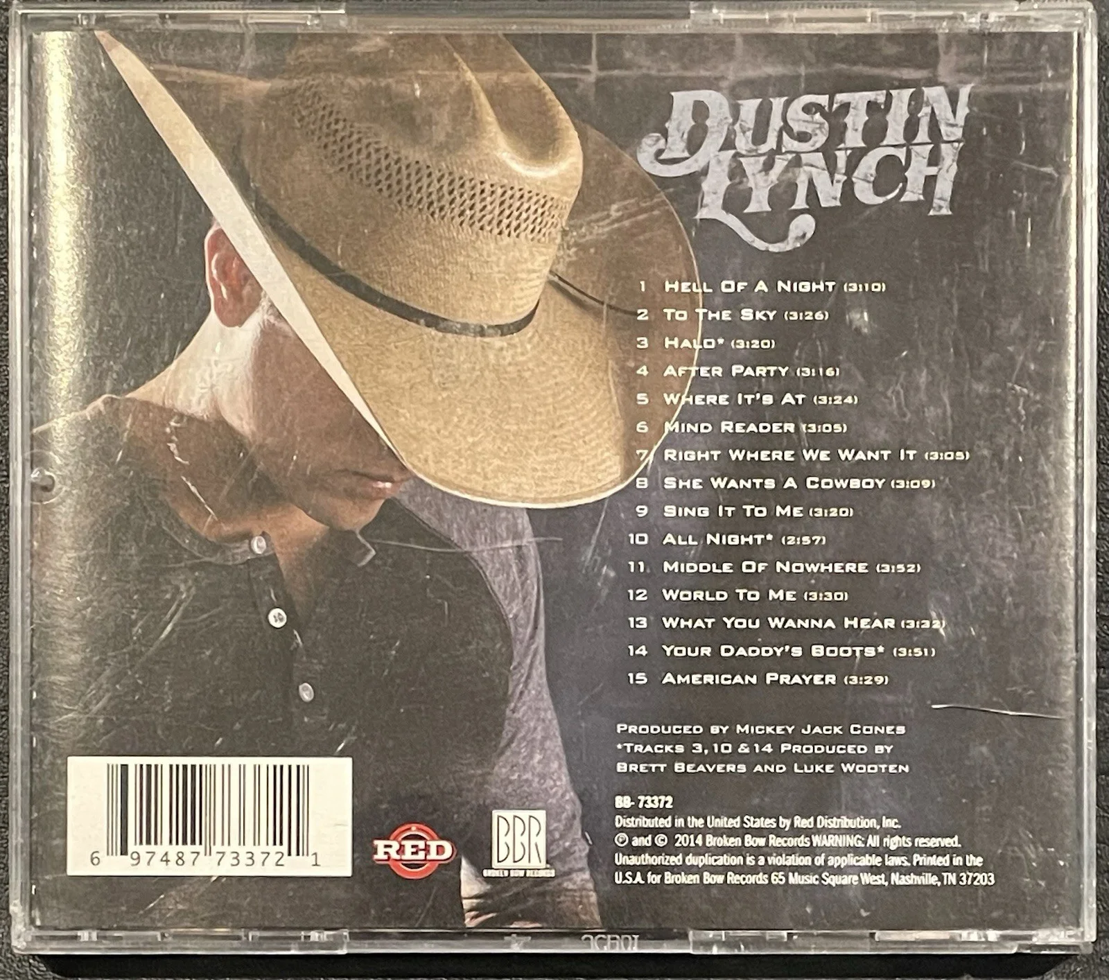 DUSTIN LYNCH AUTOGRAPHED CD WHERE ITS AT, image 2