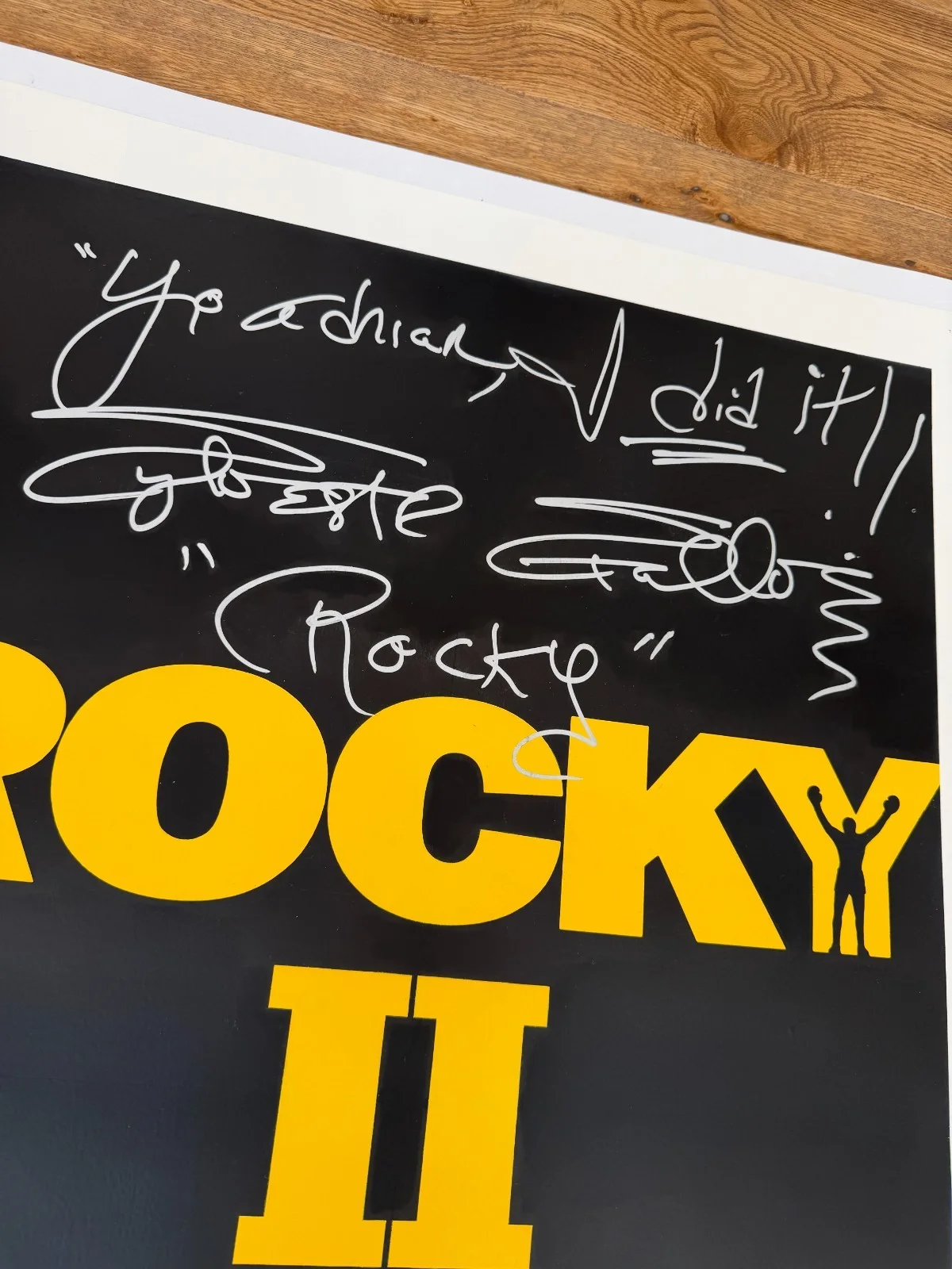 Sylvester Stallone, Talia Shire — Sylvester Stallone & Shire YO ADRIAN Autographed ROCKY 2 Movie Poster ASI Proof, изображение 3