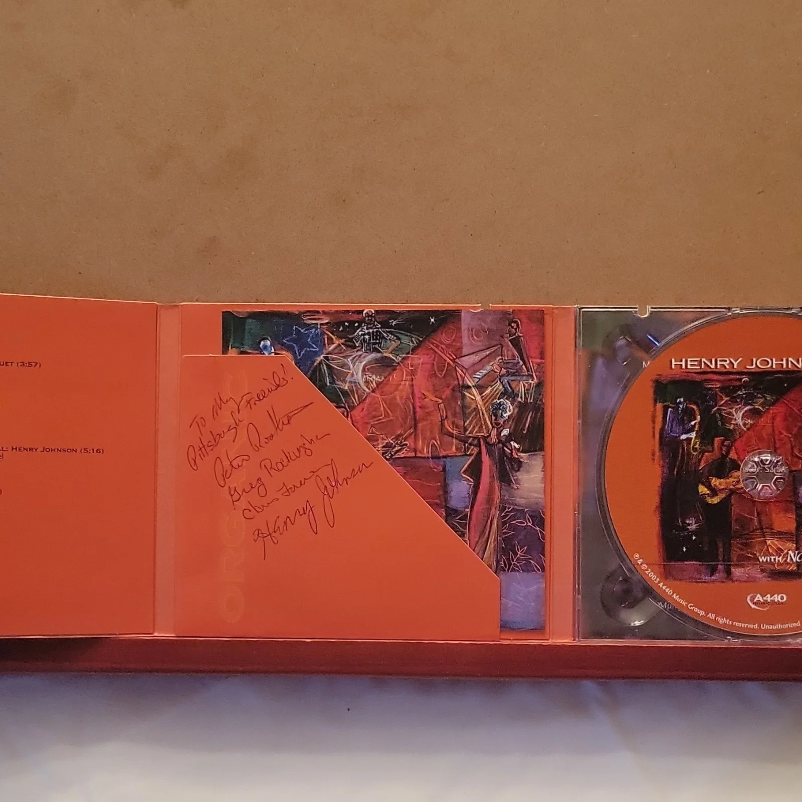 Henry Johnson & Nancy Wilson Signed CD Organic with Booklet autographed, image 3