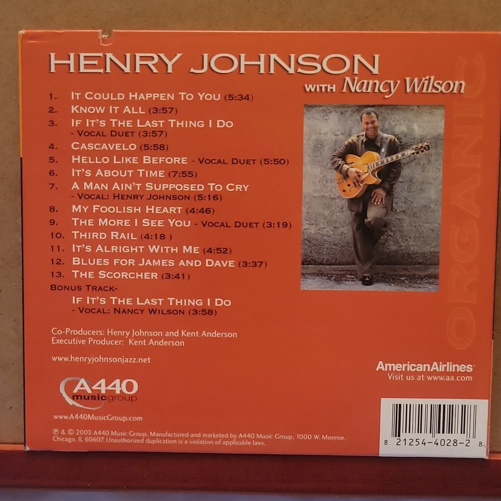 Henry Johnson & Nancy Wilson Signed CD Organic with Booklet autographed, image 4