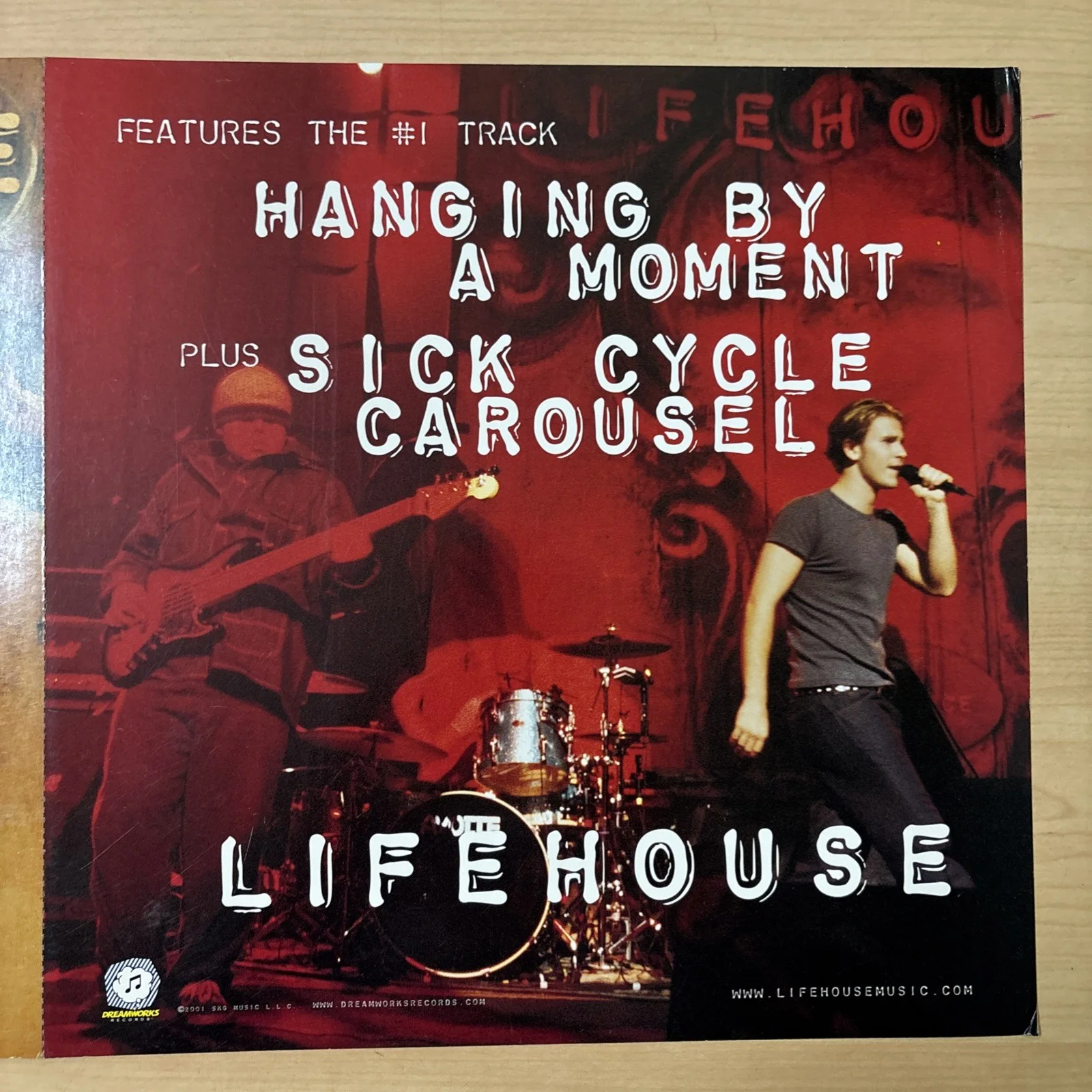 Lifehouse No Name Face Promo Poster SIGNED x3 2001 SKG Music 24x12 Foldout, изображение 5