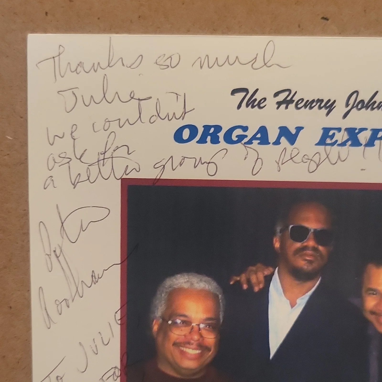Henry Johnson Organ Express Body and Soul Original Signed Photograph, image 2
