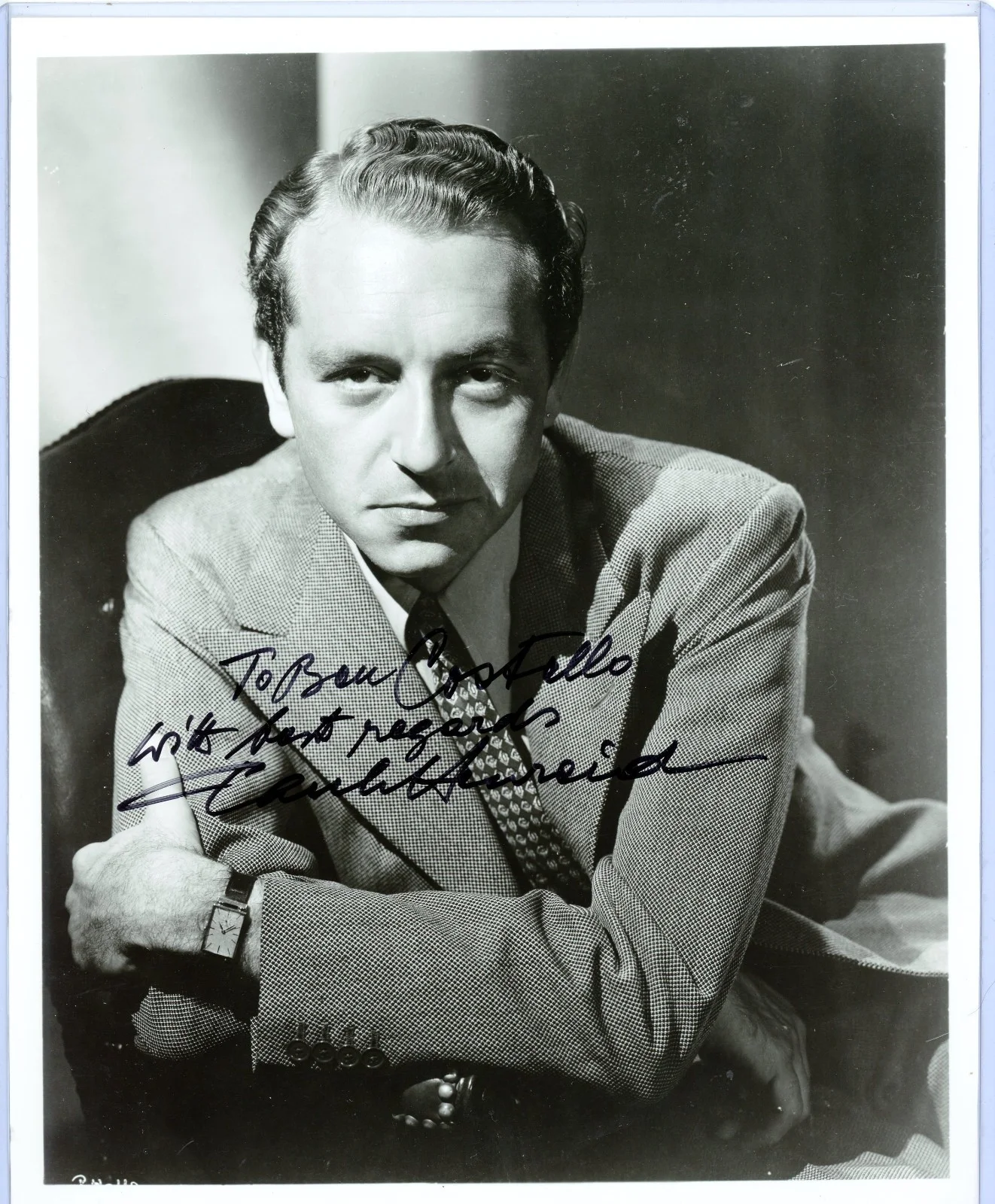 Paul Henreid — Paul Henreid Signed Autographed 8x10 Photo Casablanca