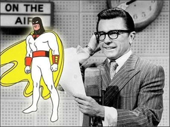 Gary Owens — GARY OWENS SIGNED CARD Cartoon VOICE 1960s ROGER RAMJET SPACE GHOST TV, LAUGH IN, image 4