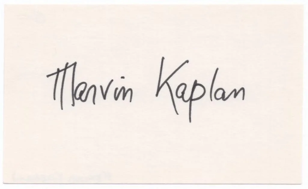 Marvin Kaplan — MARVIN KAPLAN SIGNED CARD 1960's TOP CAT Choo Choo VOICE - IT'S A MAD MAD WORLD, изображение 2