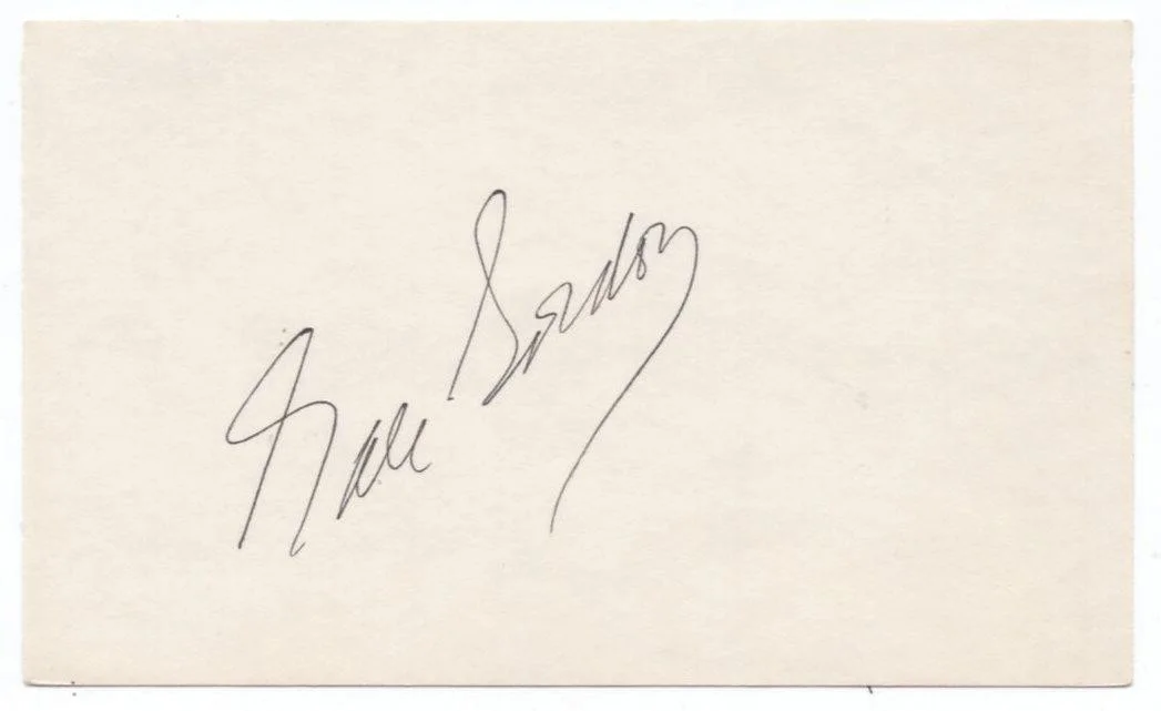 Gale Gordon — GALE GORDON SIGNED CARD (d) LUCY SHOW, TV Our Miss Brooks FIBBER McGEE Radio OTR, изображение 2