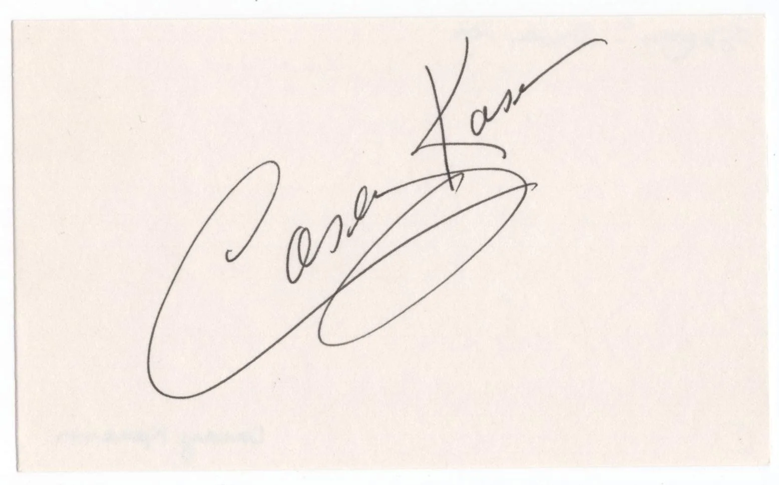 Casey Kasem — CASEY KASEM SIGNED CARD #1 ROBIN Batman SUPER FRIENDS TV SHAGGY VOICE Scooby Doo, изображение 2