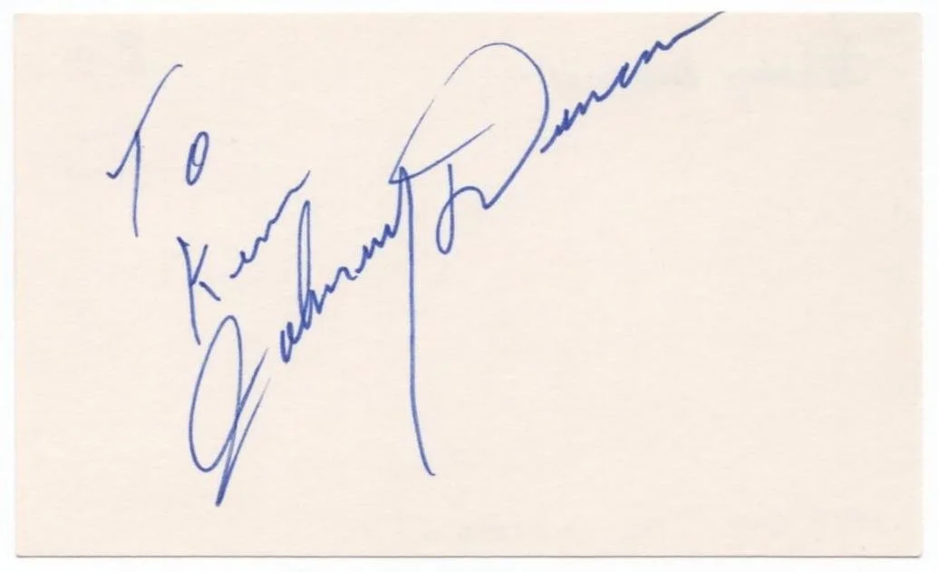 Johnny Duncan — JOHNNY DUNCAN SIGNED CARD (d, Actor) 1949 MOVIE Serial NEW ADV of BATMAN & ROBIN, изображение 2