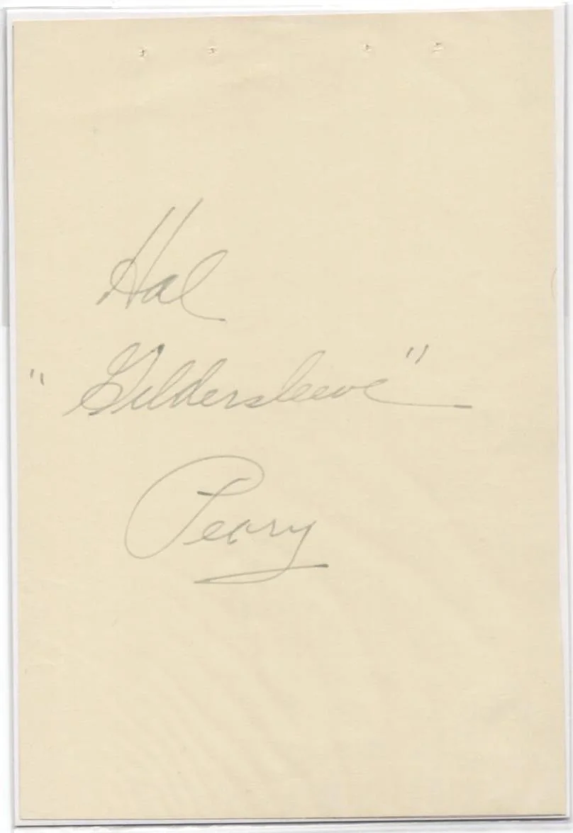 Harold Peary, Willard Waterman, Actors — GREAT GILDERSLEEVE SIGNED LOT 2pc HAROLD PEARY Willard Waterman FIBBER RADIO OTR, изображение 3