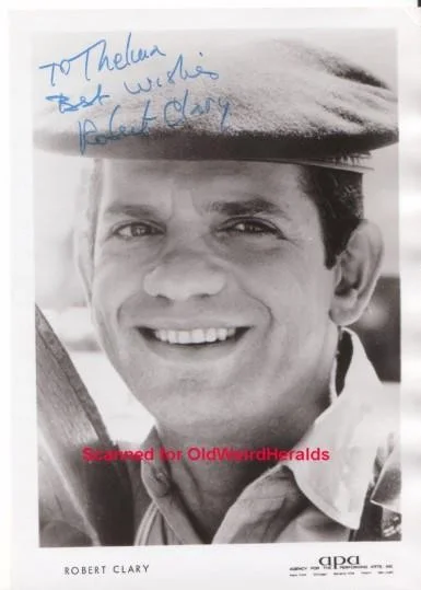 Robert Clary — HOGAN'S HEROES - ROBERT CLARY SIGNED PHOTO #1 Vintage 1960s TV Inscribed 5x7 ISP