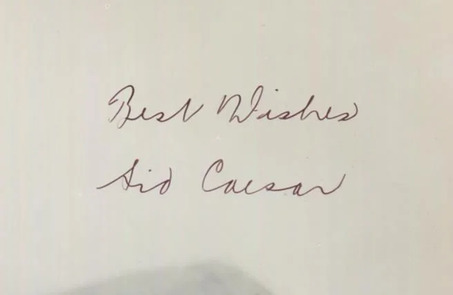Sid Caesar — SID CAESAR SIGNED PHOTO #2 Vintg 1950s TV YOUR Show, ITS A MAD MAD WORLD Ceasar, изображение 2